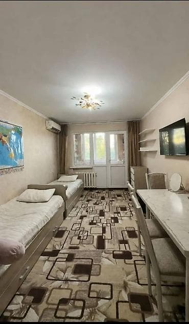 flat osh: 2 комнаты, 43 м², Азия Молл 104 серия, 4 этаж, Евроремонт — 1