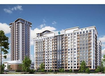 асман резиденс 9 джалал абад: 3 комнаты, 97 м², Элитка, 13 этаж, Готовая ПСО (под самоотделку) — 1