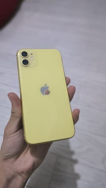 планшет на виндовс 11: IPhone 11, Б/у, 128 ГБ, Желтый, Чехол, 72 % — 1