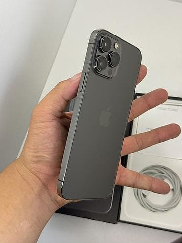 redmi 11 т: IPhone 13 Pro Max, Колдонулган, 512 ГБ, Space Gray, Кабель, Куту, 80 % — 6