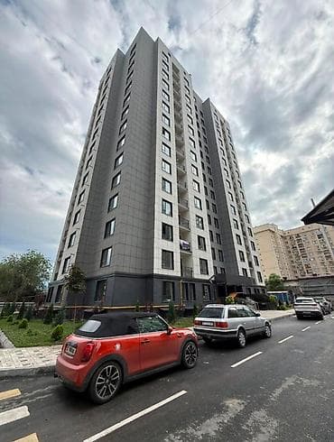 Квартиры: 3 комнаты, 87 м², Пишпек Элитка, 10 этаж, ПСО (под самоотделку) — 1