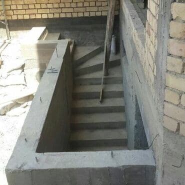 открытый бассейн: Лестница пкич куямиз бетондан — 9