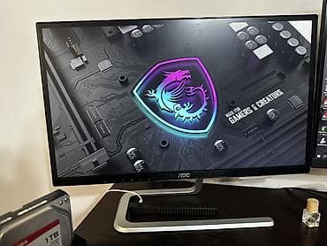 lan кабель купить: Монитор, AOC, Б/у, 23" - 24" — 1