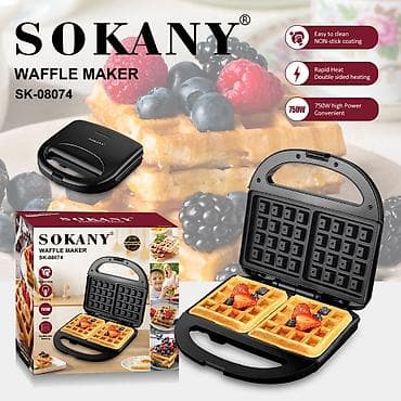 kitchen aid: Вафельница SOKANY SK-08074 - Мощность: 750 Вт — быстрое разогревание — 1