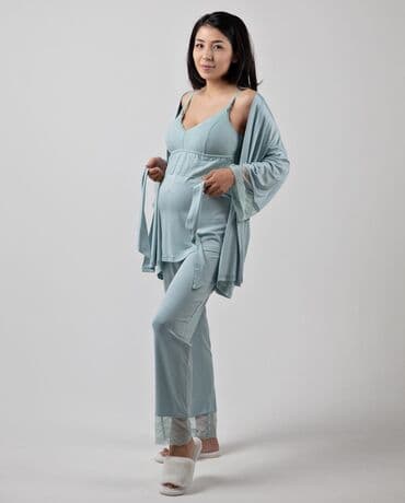 белая ночная сорочка: Ночная сорочка, Вискоза, Средняя модель, S, M, XL — 2