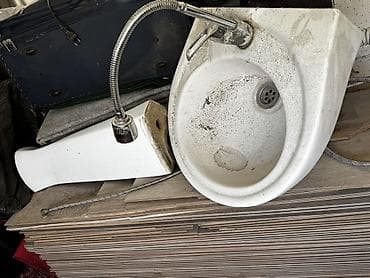 Раковина для ванной, Круглая форма, Материал: Керамика — 1