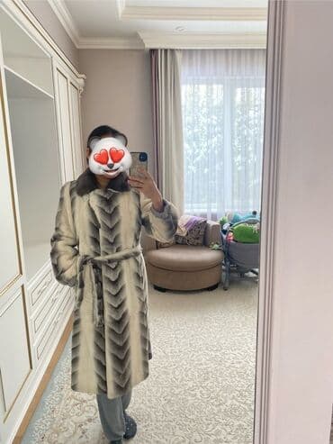 шорты с завышенной талией для полных: Шуба, Норка, По колено, Китай, L, XL — 1