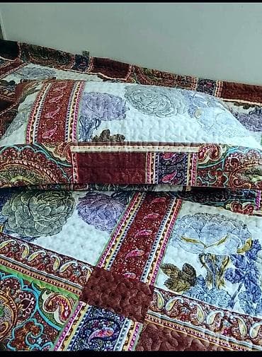 материал бархат: Покрывало для кровати, Новый, Все сезоны — 1