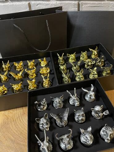 все для животных: • Набор рюмок в подарочной коробке: • 12 стопок-перевертышей (знаки — 1