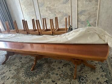 кухонный стол и стулья купить недорого: Стол и стул для зала, Б/у, Платная доставка, Самовывоз, цвет - Коричневый — 2