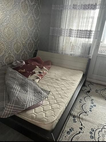 Эмерек гарнитурлары: Уктоочу бөлмө гарнитуру, Колдонулган, Эки кишилик керебет, Комод, Шкаф, Өзү алып кетүү, түсү - Күрөң — 4