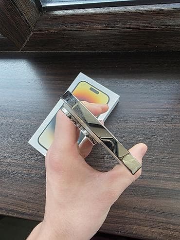 ipad mini 2: IPhone 14 Pro, Б/у, 256 ГБ, Matte Gold, Коробка, 83 % — 5