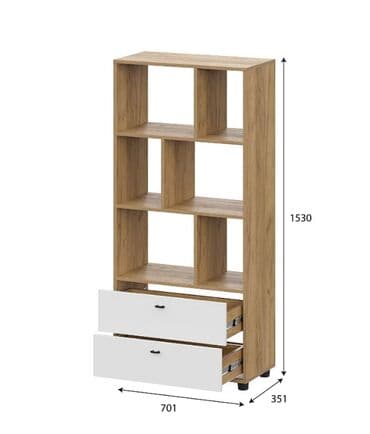 книжные шкафы и полки: Стеллаж Милан - это идеальное решение для хранения книг и других — 3