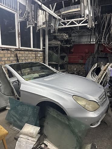 купить рыбу: Mercedes-Benz CLS (C219) “банан”, серебристый кузов. Кузовные — 3