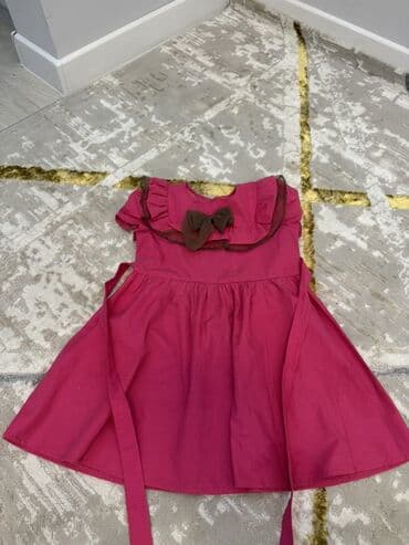 домашние костюмы: Детское платье, цвет - Бежевый, Б/у — 2