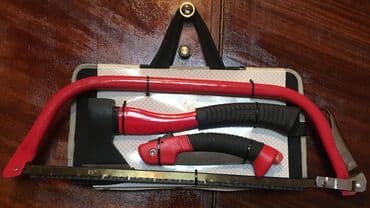 набор мечиков: Набор инструментов немецкой фирмы ellix 3х1: мачете - пила топор — 1