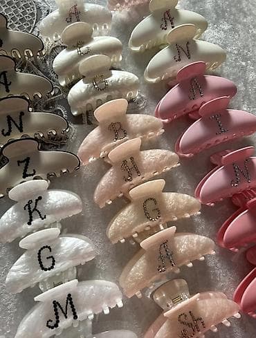 другие украшения: Именные крабики для волос с кристаллами. Именные крабики для волос ✨ — 4