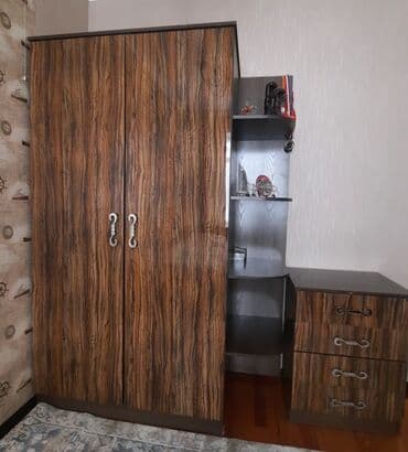 Спальный гарнитур, Б/у, Двуспальная кровать, Шкаф, Комод, ДСП, Самовывоз at lalafo.kg Спальный гарнитур, Б/у, Двуспальная кровать, Шкаф, Комод, ДСП, Самовывоз