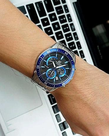 s это какой размер мужской одежды: Классические часы часы, Casio, Титан, Япония, Водонепроницаемые, Секундомер, Оригинал, Мужские, Новый — 1