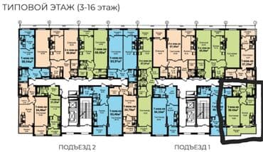 сниму квартиру в центре: Сдан, 1 комната, 59 м² — 18