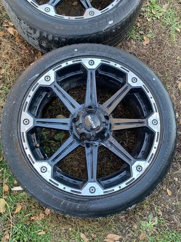 шины бу бишкек оптом: Колеса в сборе 285 / 45 / R 22, Лето, Б/у, Комплект, Внедорожные (АТ/МТ), Литые, отверстий - 5 — 4