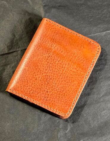 Дензел Вашингтон: Трифолд ручной работы. Премиальня итальянская кожа, ручная работа