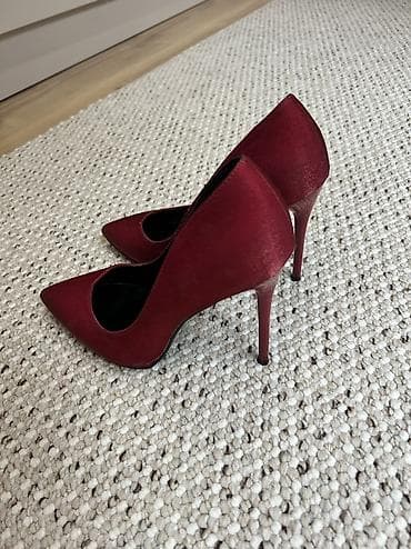 pull and beer: Женские туфли-лодочки Faiyiren - Цвет: глубокий бордовый/красное — 2