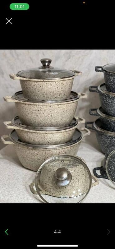 uakeen сковорода: Казан-кастрюли антипригарные по складским ценам 4490 сом Немецкий — 3