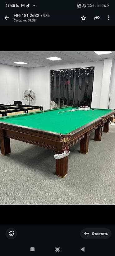 билярд сатылат: Профессиональный бильярдный/снукерный стол - Игровое поле из — 4