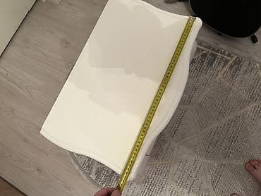 тумбы буу: Керебеттин жанындагы тумба, Колдонулган, Күзгүсүз, түсү - Ак, Башка материал, Өзү алып кетүү — 5