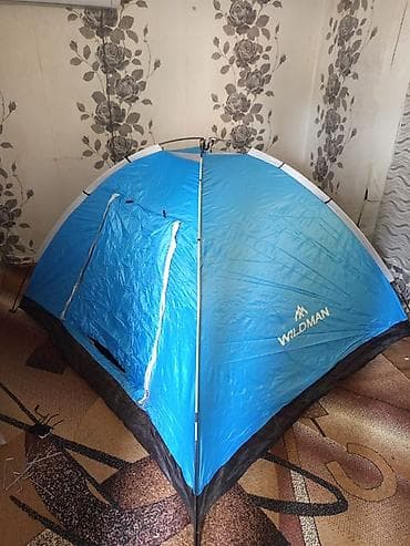 стеклопластиковая: Палатка туристическая WILDMAN «Колорадо», однослойная, 3‑местная — 1