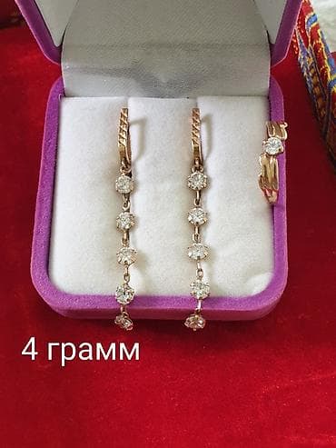 серебрянные ложки: Набор украшений, Проба 585, Б/у — 1