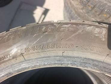 Шины 245 / 45 / R 20, Зима, Б/у, Комплект, Легковые, Bridgestone — 2