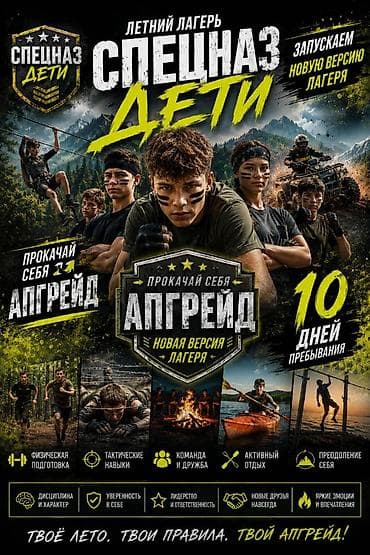 туры ош: Летний лагерь «АПГРЕЙД» — формат «спецназ дети» на 10 дней Что дает — 2