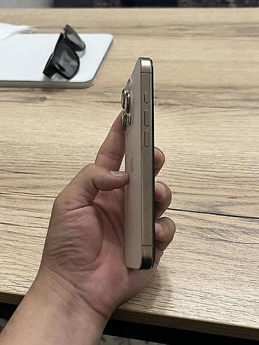 j7 pro: IPhone 16 Pro, Б/у, 128 ГБ, Desert Titanium, Чехол, 91 % — 6