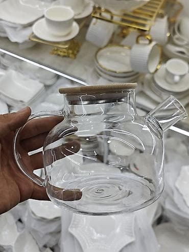 модульный стол: Стеклянный заварочный чайник TEA & POT, 1.0 л - Объем: 1 литр — 1