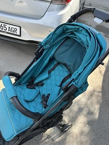 Прогулочная коляска Mstar, бирюзовая - Легкая складная модель с — 3