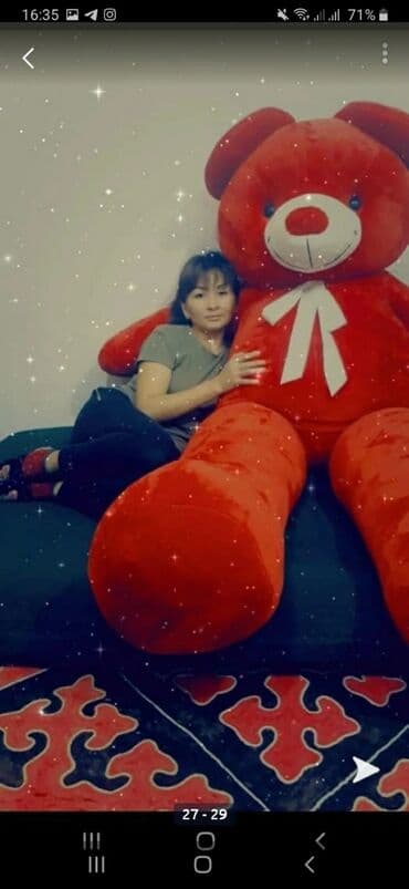 мишка 2 метра цена бишкек: Большой мишки размер 2мр продаётся. Хороший ручной качество супер — 19