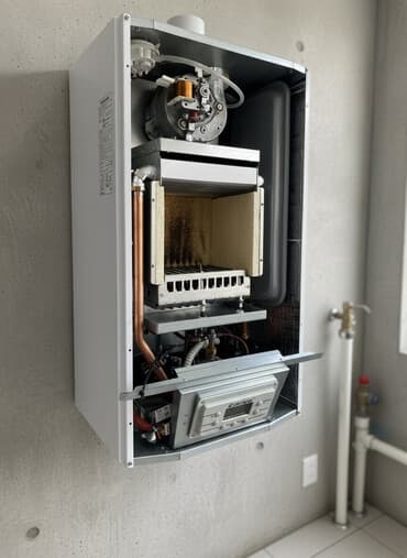 газовые котлы отопления: Настенный газовый котел отопления с открытой камерой сгорания — 1