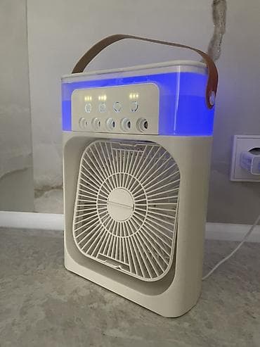 купить гигрометр: Вентилятор-кондиционер с увлажнителем - 3-в-1: охлаждение воздуха — 2