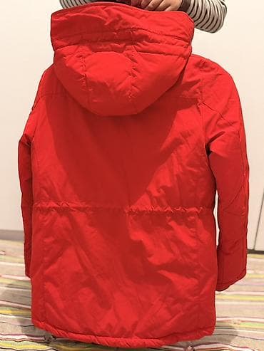Атайын кийим: Пуховик, Кыска модель, Корея, Капюшону бар, XS, M — 2