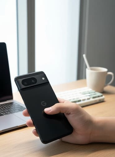 чехол pixel 5: Google Pixel 8, Б/у, 128 ГБ, цвет - Черный — 1