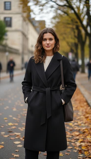 Пальто, Халат, Зима, Кашемир, Длинная модель, С поясом, S