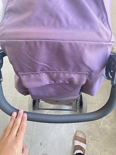 benebaby d100: Коляска, Другой бренд, цвет - Фиолетовый, Б/у — 6