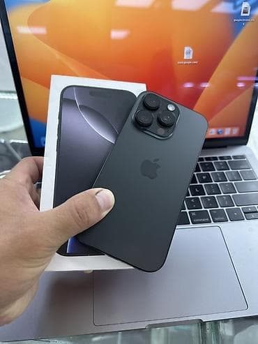 pro 5: IPhone 16 Pro, Б/у, 256 ГБ, Black Titanium, Защитное стекло, Чехол, Коробка, 92 % — 2