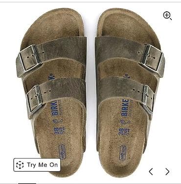 мужские босоножки: Мужские сандалии, 43, Birkenstock, Новый, цвет - Зеленый, Самовывоз — 2