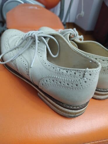 боти: Мужские туфли, 37, Б/у, цвет - Бежевый, Самовывоз — 2