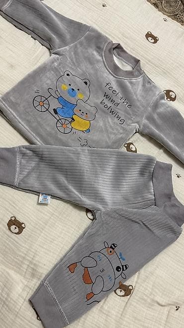 Бөбөктөр үчүн топтомдор: Комплект, түсү - Боз, Жаңы — 1