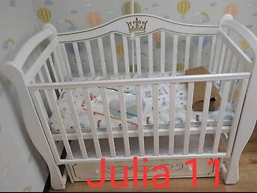 Julia 11 кроватка массив дерево берёза передняя планка убирается можно