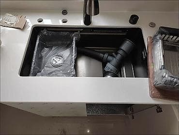 смисител: Кухонная мойка с комплектом аксессуаров, размер 80×46 см — 3